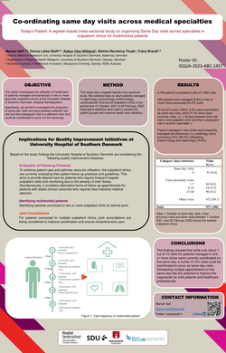 Thumbnail for TODAY’S PATIENT: A REGISTER-BASED CROSS-SECTIONAL STUDY ON ORGANISING SAME DAY APPOINTMENTS ACROSS SPECIALTIES IN OUTPATIENT CLINICS FOR MULTIMORBID PATIENTS
