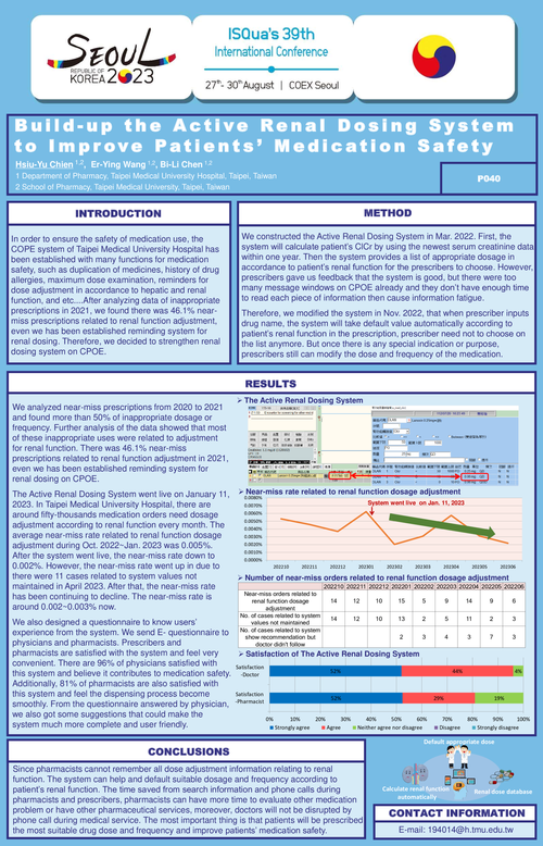 Preview of BUILD-UP THE ACTIVE RENAL DOSING SYSTEM TO IMPROVE PATIENTS’ MEDICATION SAFETY