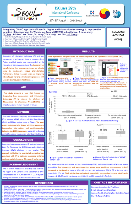 Preview of INTEGRATING DMAIC APPROACH OF LEAN SIX SIGMA AND INFORMATION TECHNOLOGY TO IMPROVE THE PRACTICE OF MANAGEMENT BY WANDERING AROUND (MBWA) IN HEALTHCARE: A CASE STUDY