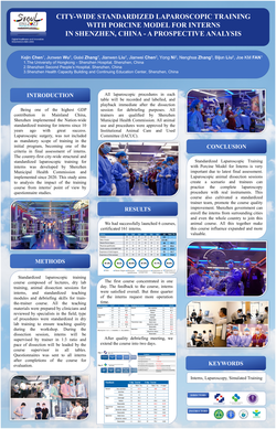 Thumbnail for ORGANIZATION OF A CITY-WIDE STANDARDIZED LAPAROSCOPIC TRAINING PROGRAM USING PORCINE MODEL FOR TRAINING OF SPECIALIST TRAINEES IN SHENZHEN, CHINA - A PROSPECTIVE ANALYSIS