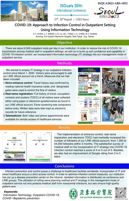 Preview of COVID-19: APPROACH TO INFECTION CONTROL IN OUTPATIENT SETTING USING INFORMATION TECHNOLOGY