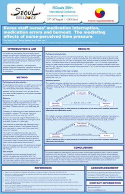 Thumbnail for KOREAN STAFF NURSES’ MEDICATION INTERRUPTION, MEDICATION ERRORS, AND BURNOUT:  THE MEDIATING EFFECTS OF NURSE-PERCEIVED TIME PRESSURE