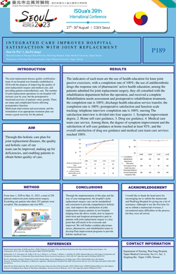 Thumbnail for INTEGRATED CARE IMPROVES HOSPITAL SATISFACTION WITH JOINT REPLACEMENT .