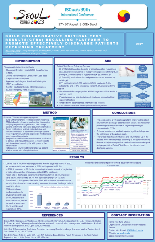 Preview of BUILD COLLABORATIVE CRITICAL TEST RESULTS RECALLING PLATFORM TO PROMOTE EFFECTIVELY DISCHARGE PATIENTS RETURNING TREATMENT