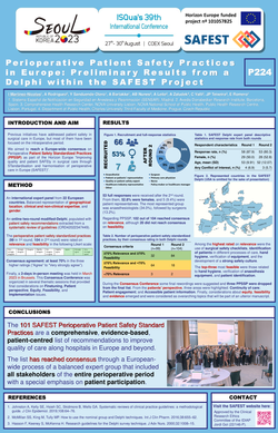 Thumbnail for PERIOPERATIVE PATIENT SAFETY PRACTICES IN EUROPE: PRELIMINARY RESULTS FROM A DELPHI WITHIN THE SAFEST PROJECT