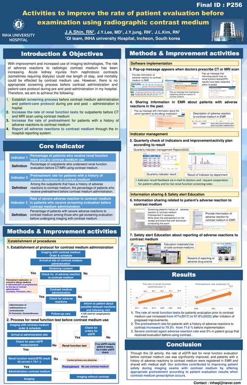 Preview of ACTIVITIES TO IMPROVE THE RATE OF PATIENT EVALUATION BEFORE EXAMINATION USING CONTRAST MEDIA
