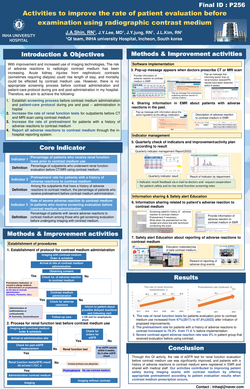 Thumbnail for ACTIVITIES TO IMPROVE THE RATE OF PATIENT EVALUATION BEFORE EXAMINATION USING CONTRAST MEDIA