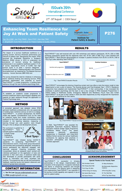 Thumbnail for ENHANCING TEAM RESILIENCE FOR JOY AT WORK AND PATIENT SAFETY