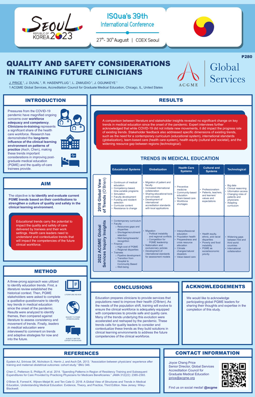Preview of QUALITY AND SAFETY CONSIDERATIONS IN TRAINING FUTURE CLINICIANS