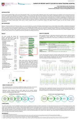 Thumbnail for SURVEY OF PATIENT SAFETY CULTURE IN A NEW TEACHING HOSPITAL