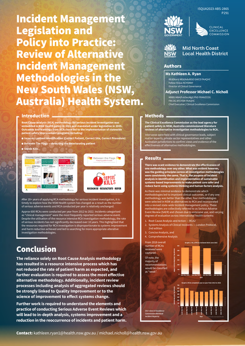 Preview of SERIOUS ADVERSE EVENT REVIEW (SAER) ROOT CAUSE ANALYSIS 20 YEARS ON IN THE NSW HEALTH SYSTEM: HAS THERE BEEN A REDUCTION IN PATIENT HARM?
