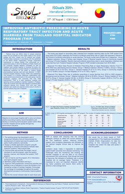 Thumbnail for IMPROVING ANTIBIOTIC PRESCRIBING IN ACUTE RESPIRATORY TRACT INFECTION AND ACUTE DIARRHEA FROM THAILAND HOSPITAL INDICATOR PROGRAM (THIP)