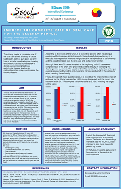Thumbnail for IMPROVE THE COMPLETE RATE OF ORAL CARE FOR THE ELDERLY PEOPLE.