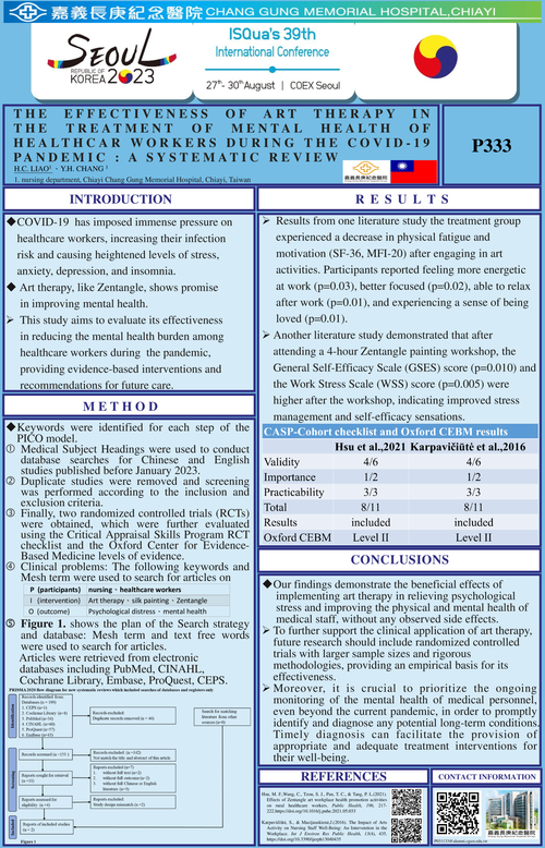 Preview of THE EFFECTIVENESS OF ART THERAPY IN THE TREATMENT OF MENTAL HEALTH OF HEALTHCARE WORKERS DURING THE COVID-19 PANDEMIC : A SYSTEMATIC REVIEW