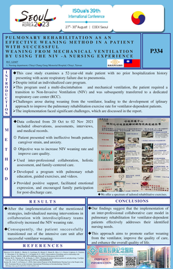 Thumbnail for PULMONARY REHABILITATION AS AN EFFECTIVE WEANING METHOD IN A PATIENT WITH SUCCESSFUL WEANING FROM MECHANICAL VENTILATION BY USING THE NIV -A NURSING EXPERIENCE