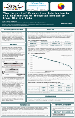 Thumbnail for THE EFFECT OF PRESENT ON ADMISSION IN THE ESTIMATION OF HOSPITAL MORTALITY FROM CLAIMS DATA