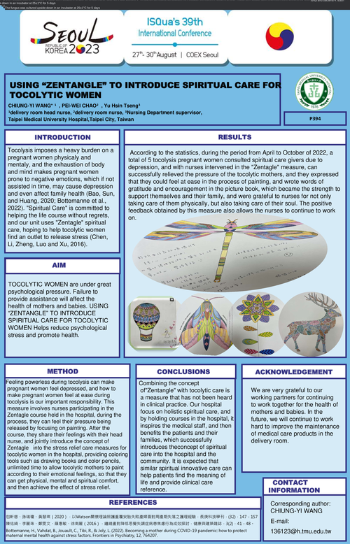 Preview of USING “ZENTANGLE” TO INTRODUCE SPIRITUAL CARE FOR TOCOLYTIC WOMEN
