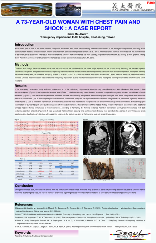 Preview of A 73-YEAR-OLD WOMAN WITH CHEST PAIN AND SHOCK : A CASE REPORT