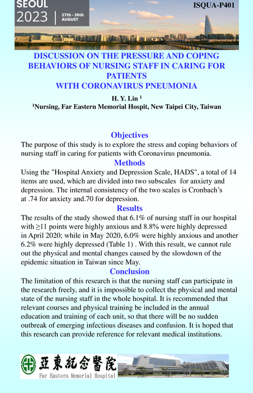 Preview of DISCUSSION ON THE PRESSURE AND COPING BEHAVIORS OF NURSING STAFF IN CARING FOR PATIENTS WITH CORONAVIRUS PNEUMONIA