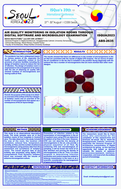 Thumbnail for AIR QUALITY MONITORING IN ISOLATION ROOMS THROUGH DIGITAL SOFTWARE AND MICROBIOLOGY EXAMINATION