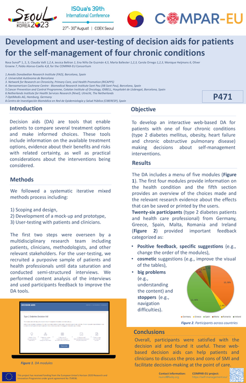 Preview of DEVELOPMENT AND USER-TESTING OF DECISION AIDS FOR PATIENTS FOR THE SELF-MANAGEMENT OF FOUR CHRONIC CONDITIONS