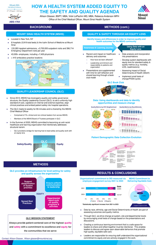 Preview of HOW A HEALTH SYSTEM ADDED EQUITY TO THE SAFETY AND QUALITY AGENDA
