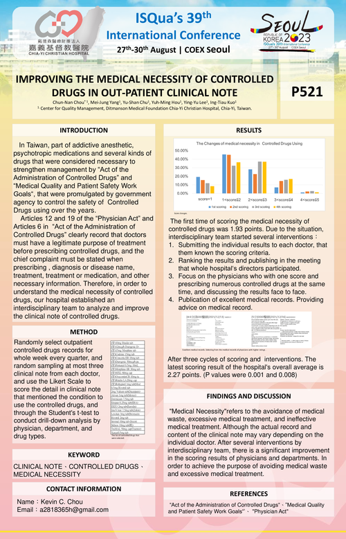 Preview of IMPROVING THE MEDICAL NECESSITY OF CONTROLLED DRUGS IN OUT-PATIENT CLINICAL NOTE