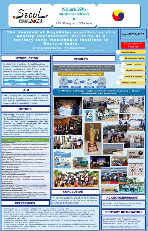 Preview of THE JOURNEY OF KAYAKALP- A QUALITY IMPROVEMENT INITIATIVE AT A TERTIARY LEVEL HEALTHCARE INSTITUTE IN EASTERN INDIA