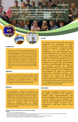 Thumbnail for UTILIZATION OF PROFESSIONAL STAFF WITHIN THE MEDICAL TECHNICIANS COUNCIL ENVIRONMENT AT THE INDONESIAN HEALTH WORKFORCE