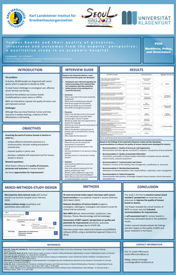 Thumbnail for TUMOUR BOARDS AND THEIR QUALITY OF PROCESSES, STRUCTURES AND OUTCOMES FROM THE EXPERT'S PERSPECTIVE: A QUALITATIVE STUDY IN AN ACADEMIC HOSPITAL
