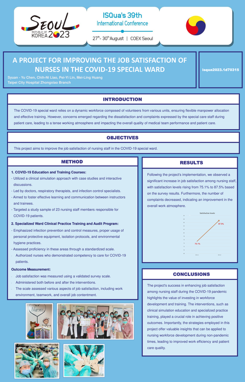 Preview of A PROJECT FOR IMPROVING THE JOB SATISFACTION OF NURSES IN THE COVID-19 SPECIAL WARD