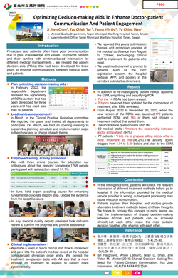 Thumbnail for OPTIMIZING DECISION-MAKING AIDS TO ENHANCE DOCTOR-PATIENT COMMUNICATION AND PATIENT ENGAGEMENT
