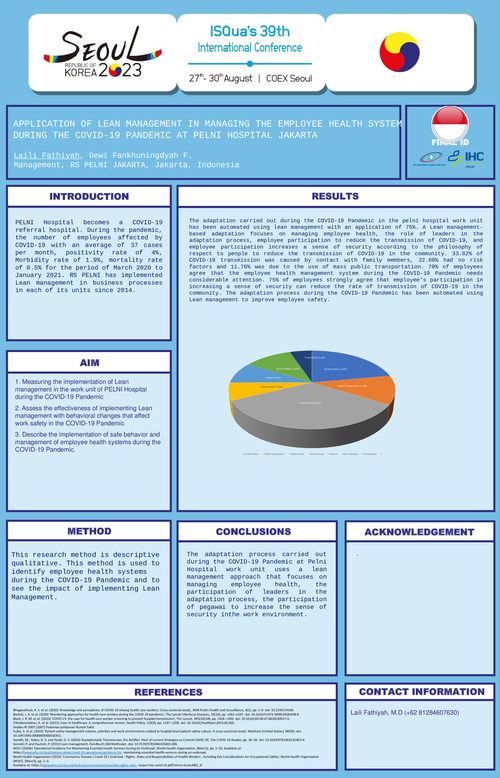 Preview of APPLICATION OF LEAN MANAGEMENT IN MANAGING THE EMPLOYEE HEALTH SYSTEM DURING THE COVID-19 PANDEMIC AT PELNI HOSPITAL JAKARTA