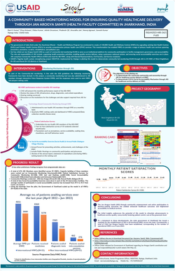 Thumbnail for A COMMUNITY-BASED MONITORING MODEL FOR ENSURING QUALITY HEALTHCARE DELIVERY THROUGH JAN AROGYA SAMITI (HEALTH FACILITY COMMITTEE) IN JHARKHAND, INDIA