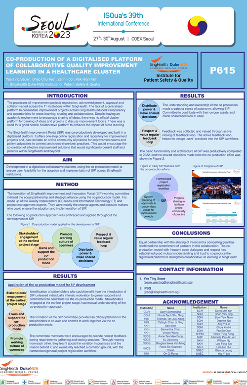 Preview of CO-PRODUCTION OF A DIGITALISED PLATFORM OF COLLABORATIVE QUALITY IMPROVEMENT LEARNING IN A HEALTHCARE CLUSTER