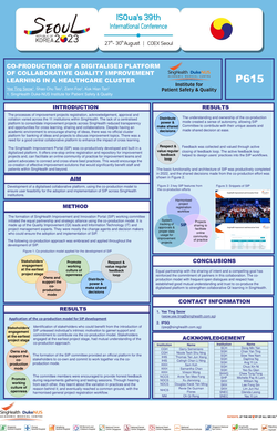 Thumbnail for CO-PRODUCTION OF A DIGITALISED PLATFORM OF COLLABORATIVE QUALITY IMPROVEMENT LEARNING IN A HEALTHCARE CLUSTER