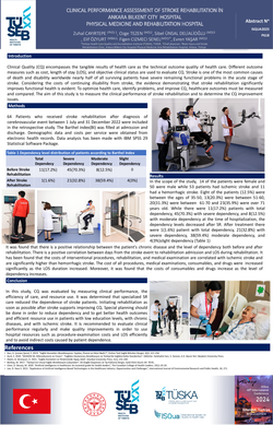 Thumbnail for CLINICAL PERFORMANCE ASSESSMENT OF STROKE REHABILITATION İN ANKARA BILKENT CITY HOSPITAL-PHYSICAL MEDICINE AND REHABILITATION HOSPITAL