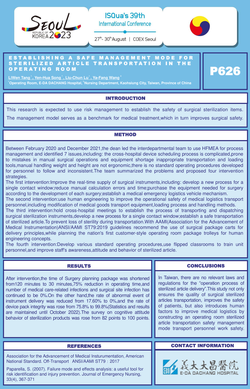 Thumbnail for ESTABLISHING A SAFE MANAGEMENT MODE FOR STERILIZED ARTICLE TRANSPORTATION IN THE OPERATING ROOM