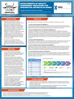 Thumbnail for DEVELOPMENT OF QUALITY ASSESSMENT INDICATORS FOR RHEUMATOID ARTHRITIS IN KOREA