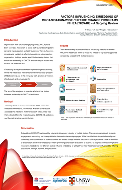 Thumbnail for FACTORS INFLUENCING EMBEDDING OF ORGANISATION-WIDE CHANGE PROGRAMS IN HEALTHCARE – A SCOPING REVIEW