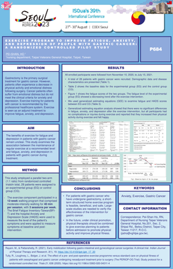 Thumbnail for EXERCISE PROGRAM TO IMPROVE FATIGUE, ANXIETY, AND DEPRESSION OF PEOPLE WITH GASTRIC CANCER: A RANDOMIZED CONTROLLED PILOT STUDY