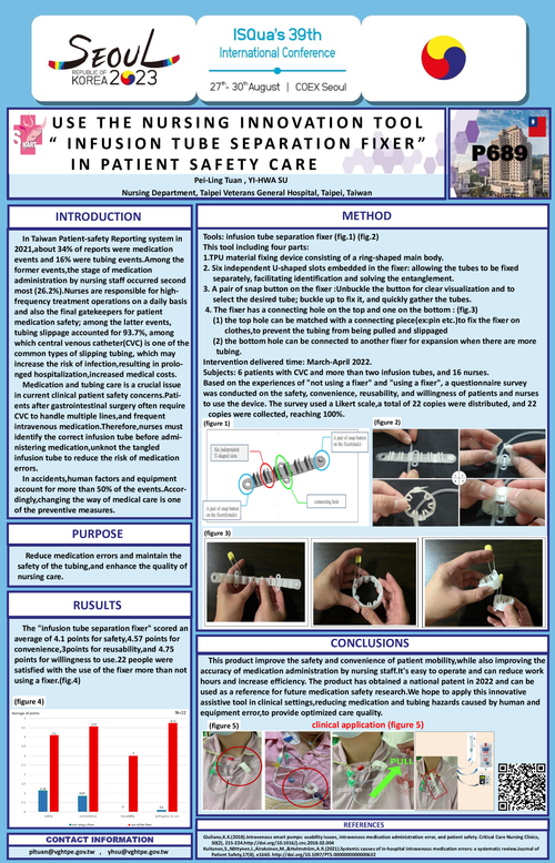 Preview of USE THE NURSING INNOVATION TOOL " INFUSION TUBE SEPARATION FIXER" IN PATIENT SAFETY CARE