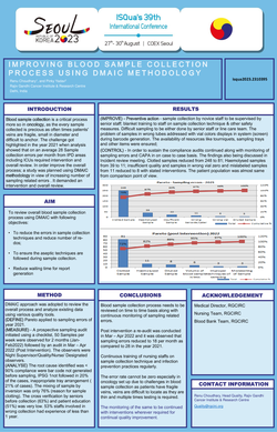 Thumbnail for IMPROVIING  BLOOD SAMPLE COLLECTION PROCESS USING DMAIC METHODOLOGY