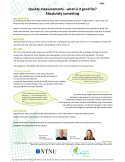 Thumbnail for QUALITY MEASUREMENT – WHAT IS IT GOOD FOR? ABSOLUTELY SOMETHING.