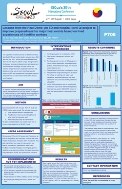 Thumbnail for A DEPARTMENT AND HOSPITAL-LEVEL QUALITY IMPROVEMENT PROJECT TO IMPROVE PREPAREDNESS FOR MAJOR HEAT EVENTS BASED ON THE LIVED EXPERIENCE OF FRONTLINE WORKERS DURING THE 2021 HEAT DOME