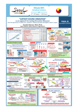 Thumbnail for "LATEST-CAUSE ANALYSIS" AS AN APPROACH FOR MAKING PREVENTIVE MEASURES.   --FROM THE EXPERIENCES OF 2,000 CASES, REPORTED TO "MEDICAL ACCIDENT INVESTIGATION SYSTEM / JAPAN"--