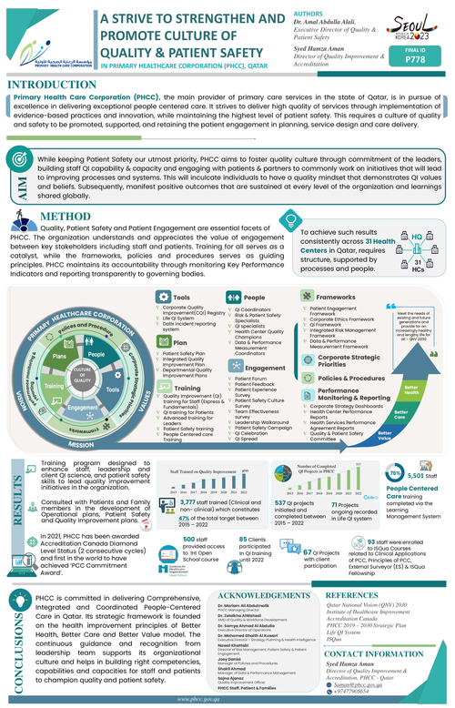 Preview of PRIMARY HEALTH CARE CORPORATION STRIVE TO STRENGTHEN AND PROMOTE CULTURE OF QUALITY AND PATIENT SAFETY