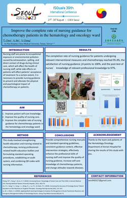 Thumbnail for IMPROVE THE COMPLETE RATE OF NURSING GUIDANCE FOR CHEMOTHERAPY PATIENTS IN THE HEMATOLOGY  WARD