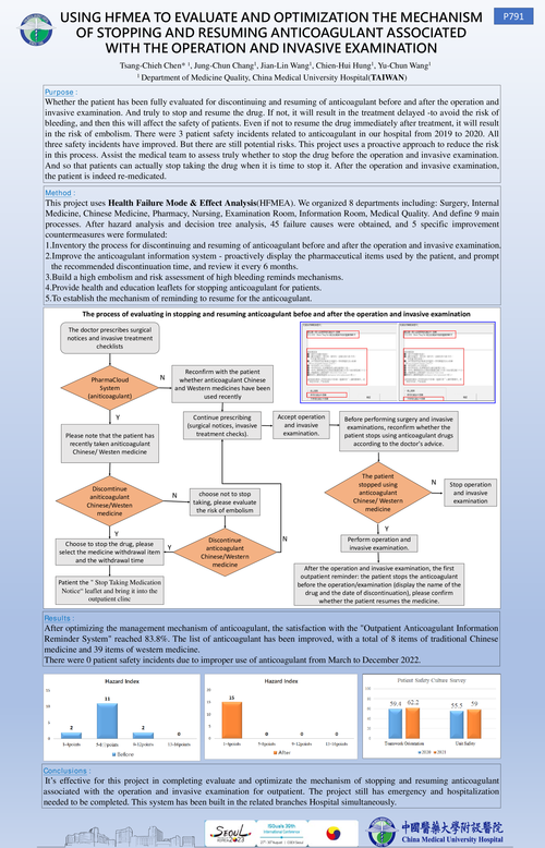Preview of USING HFMEA TO EVALUATE AND OPTIMIZATION THE MECHANISM OF STOPPING AND RESUMING ANTICOAGULANT ASSOCIATED WITH THE OPERATION AND INVASIVE EXAMINATION