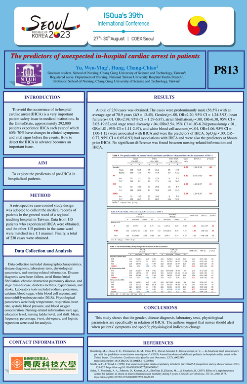 Preview of THE PREDICTORS OF UNEXPECTED IN-HOSPITAL CARDIAC ARREST IN PATIENTS